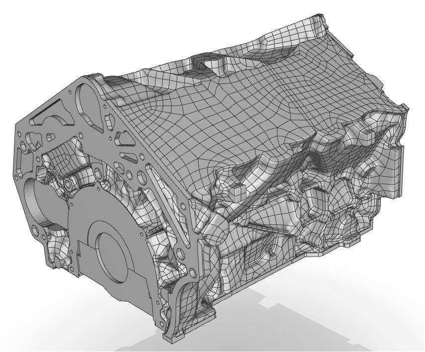 Engine block 3D model