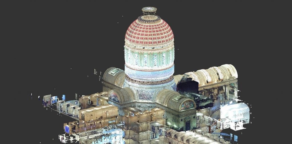 point cloud in color