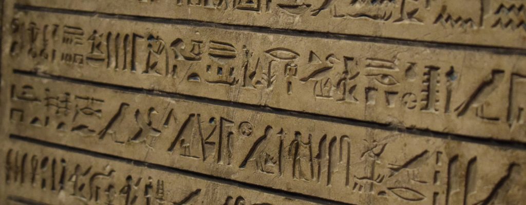 hieroglyphic writings