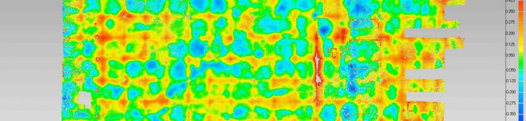 floor scan deviation map