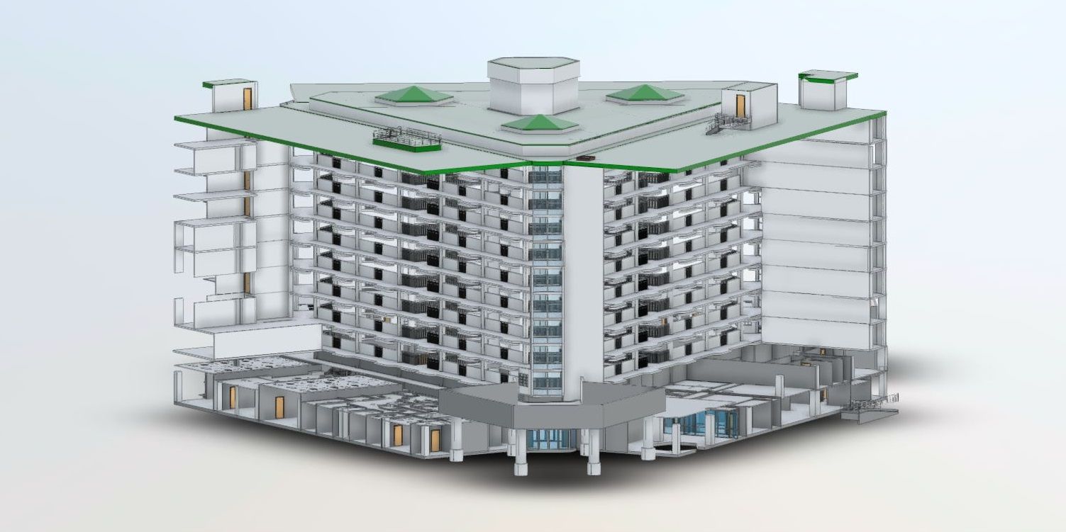 large hotel scan model