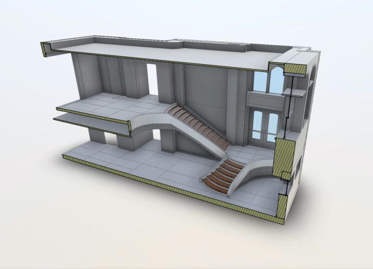 3D Laser Scan of Staircase