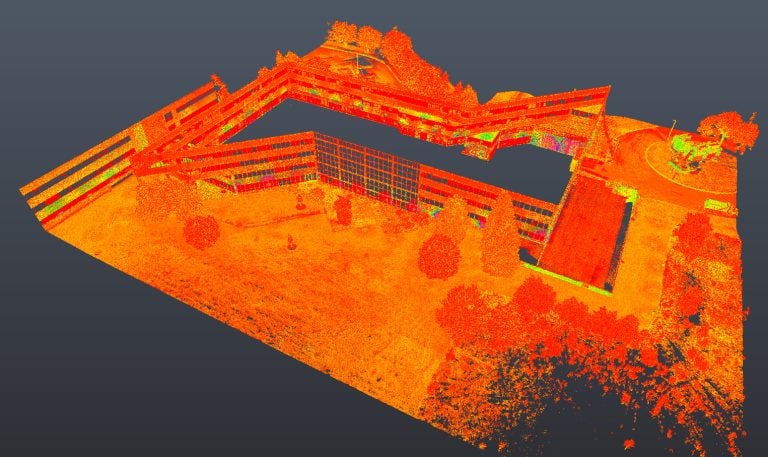 3d laser scan of office building