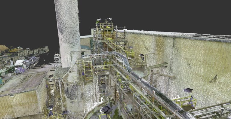 3d laser scan of water treatment plant