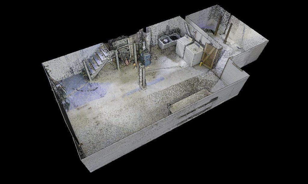 3D laser scan of Purple Rain House