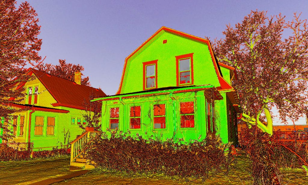 3D laser scan of Purple Rain House