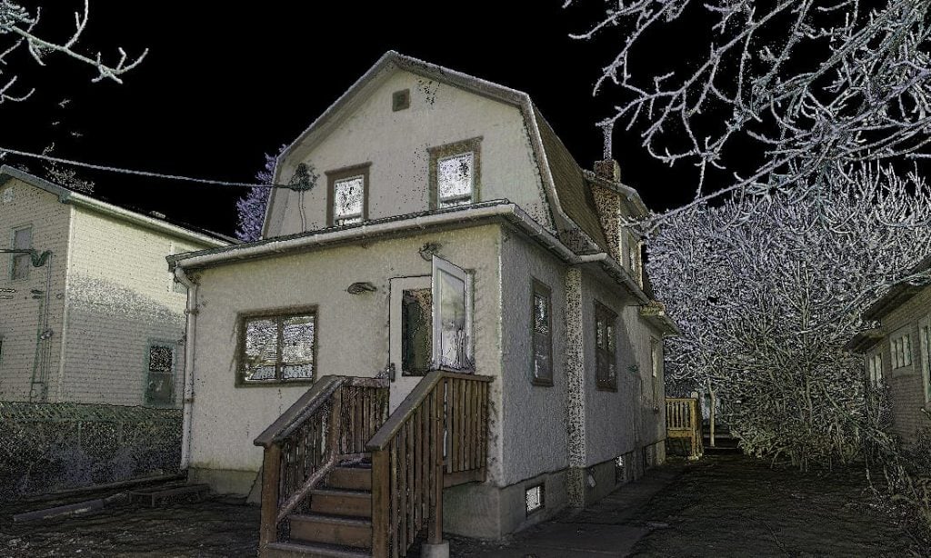 3D laser scan of Purple Rain House