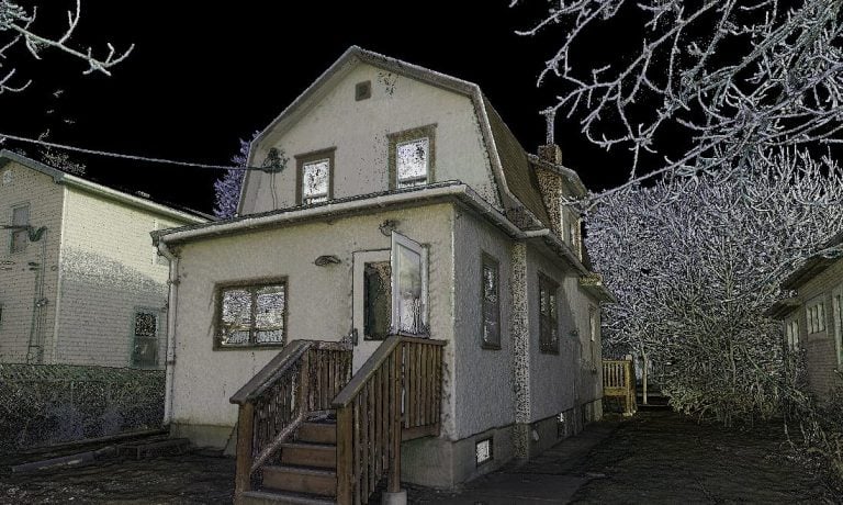 3d laser scan of Purple Rain House