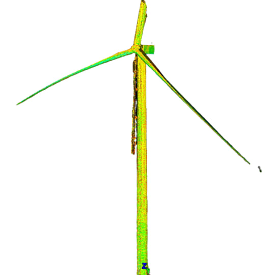 3D laser scan of wind turbine