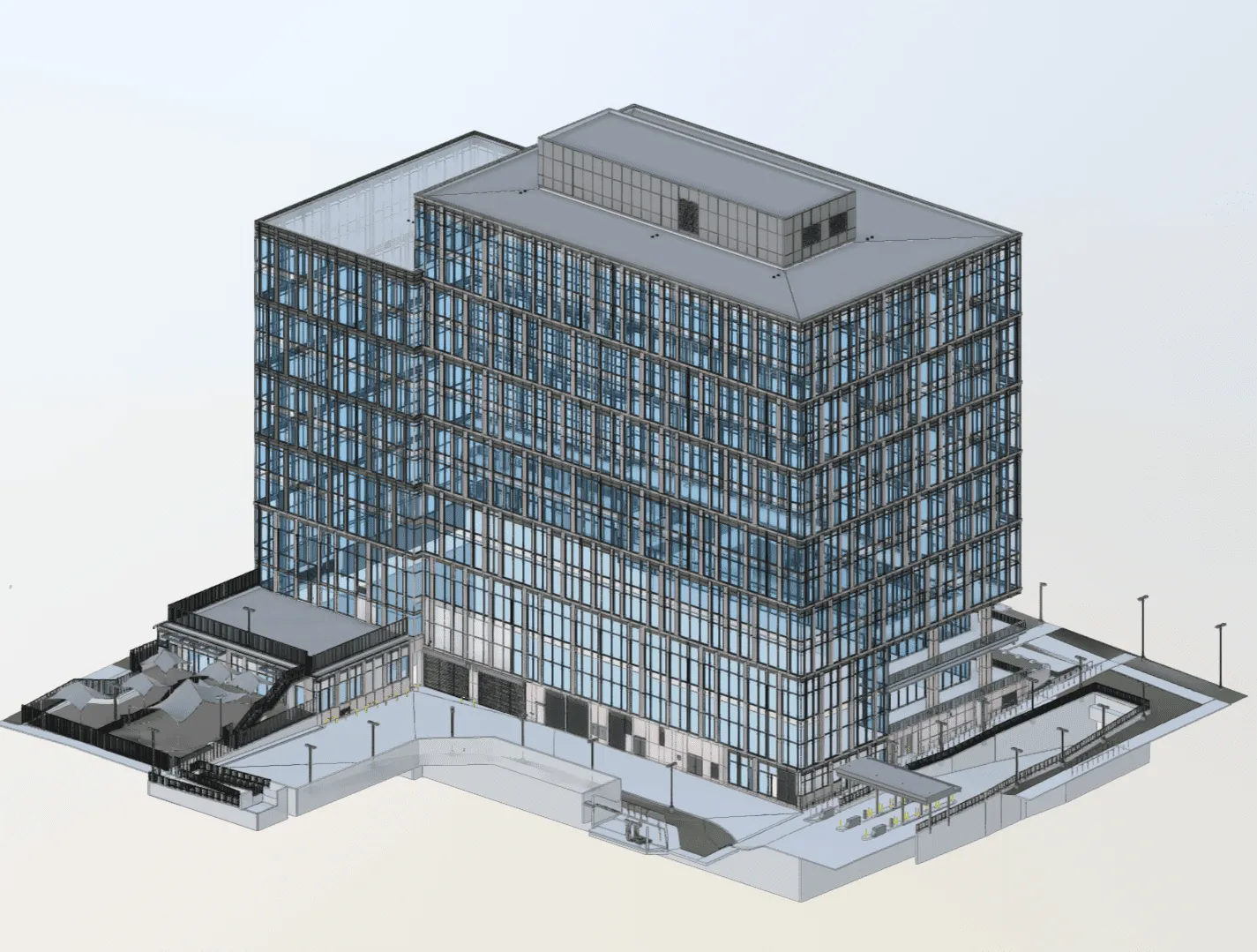 As-built Revit model for Austin government facility