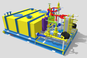 3D scanning pump skid
