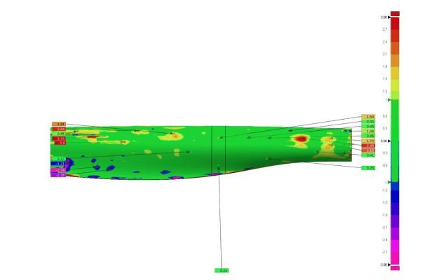 3D laser scan wind turbine blade